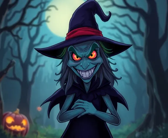 evil witch cartoon