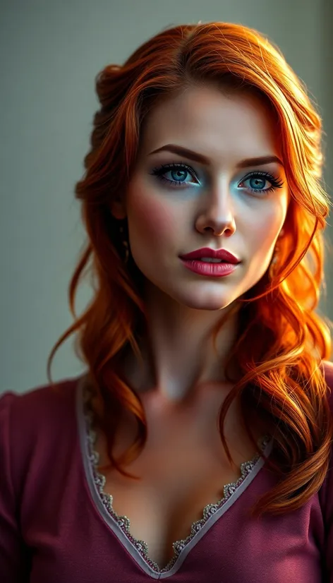 gorgeous redhead woman