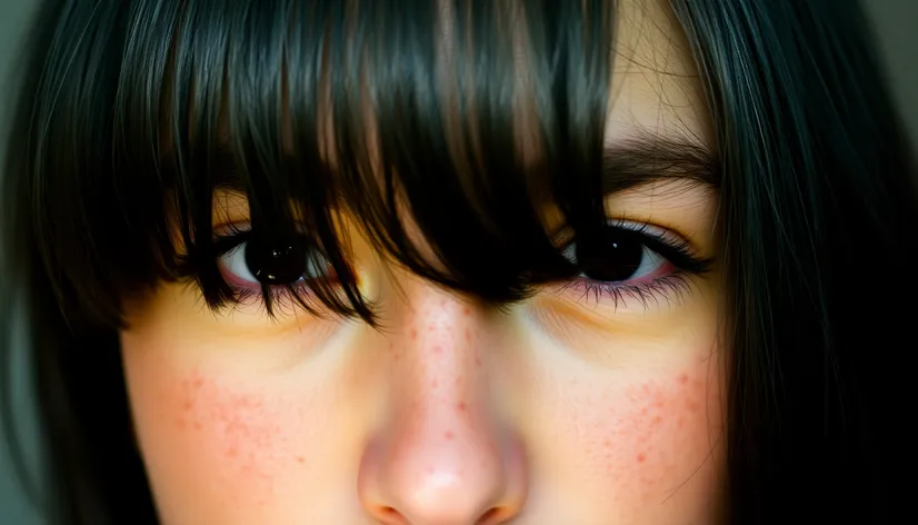 freckles with black hair