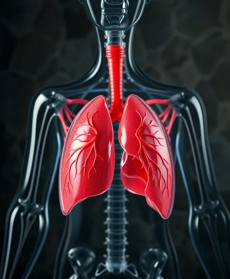 respiratory system model labaled