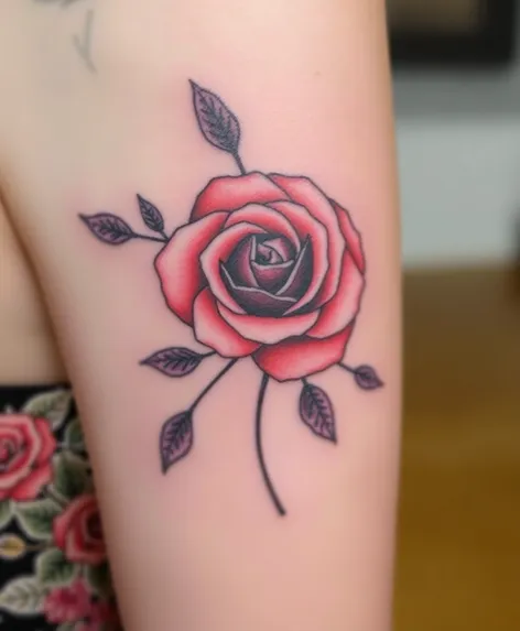 flower rose tattoo