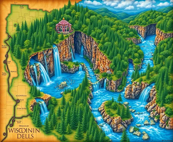 wisconsin dells map