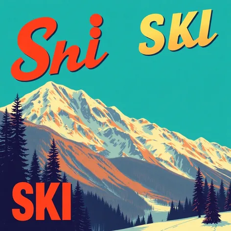 vintage ski posters