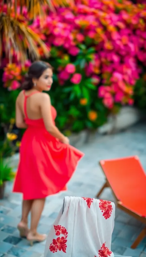 coral color dress