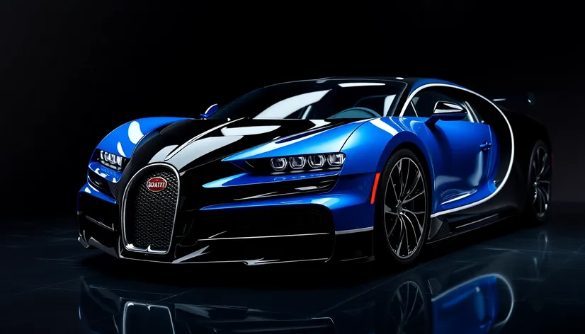 bugatti blue and black