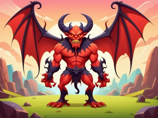 cartoon demon