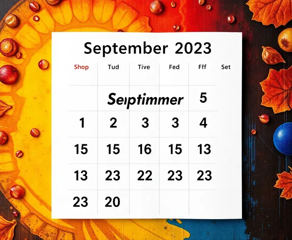 calendar for sept 2023