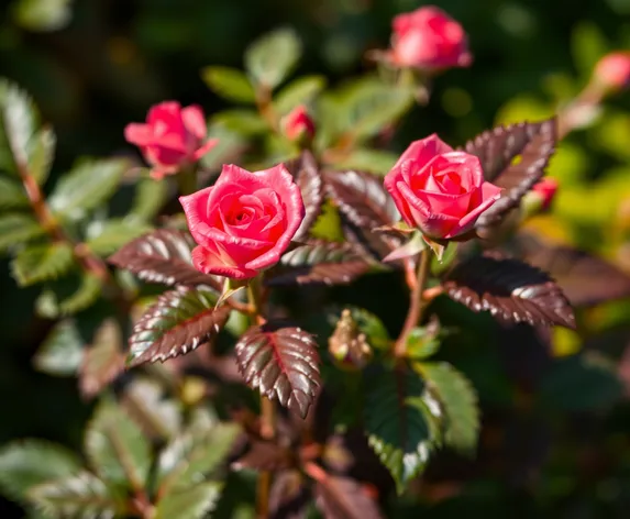 rose plant leaves