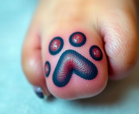 puppy paw tattoo