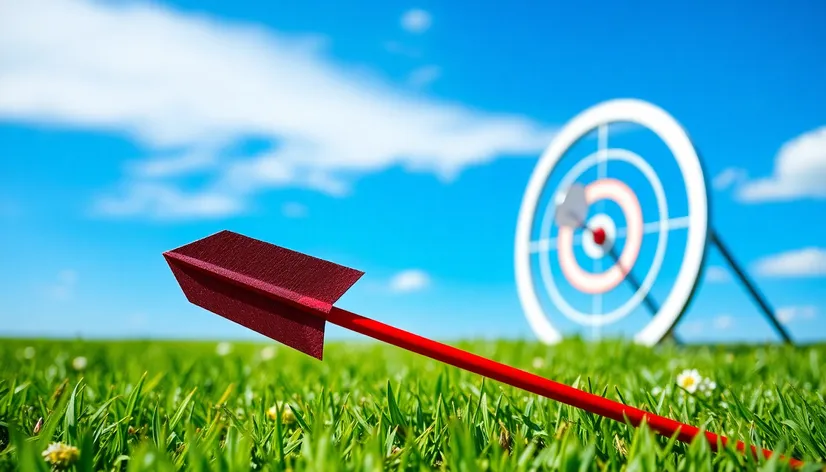 goal arrow and target