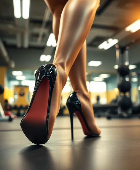 high heel gym shoes