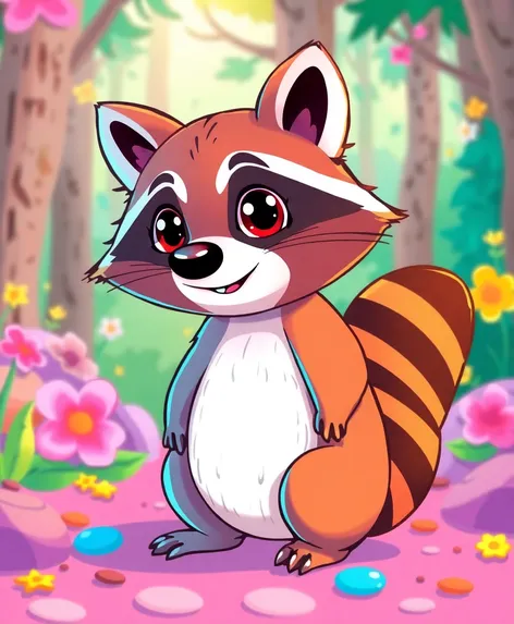 cartoon racoon