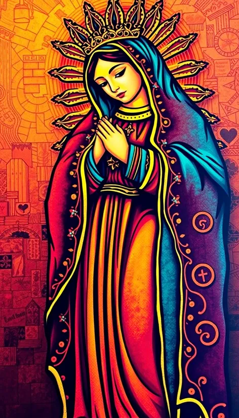 virgen de guadalupe dibujo