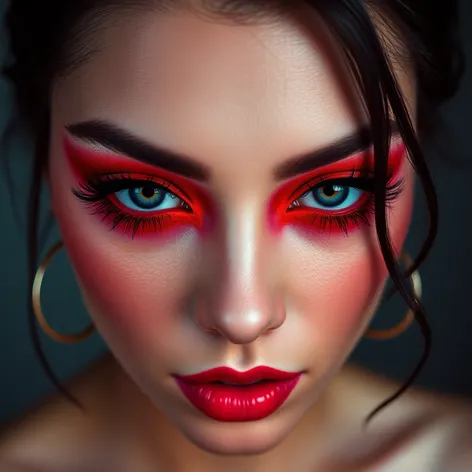 red eyeliner