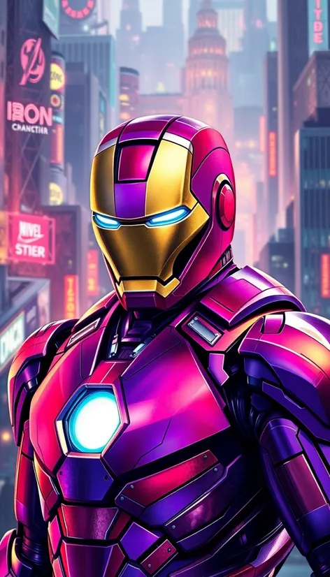 iron man purple