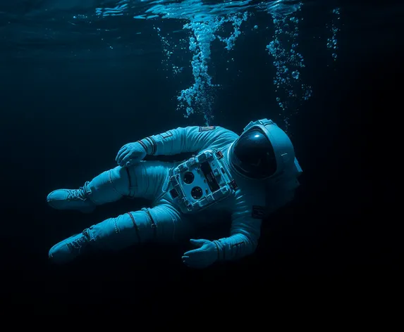 astronaut drowning