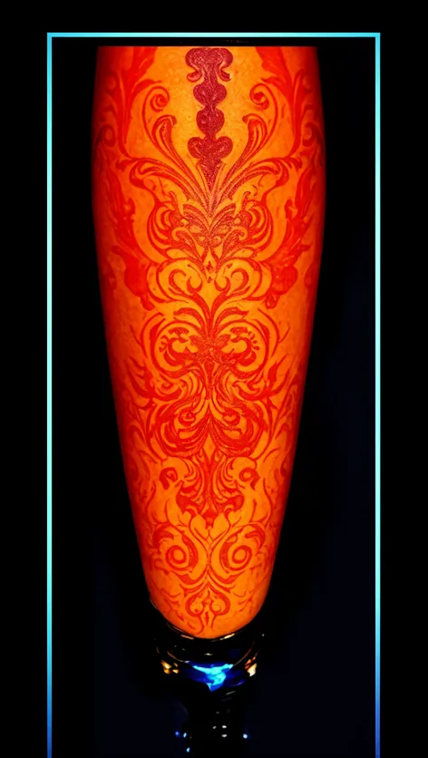 Tattoo stancil with colours