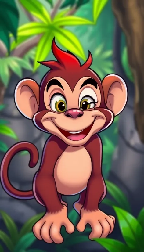 funny cartoon monkey