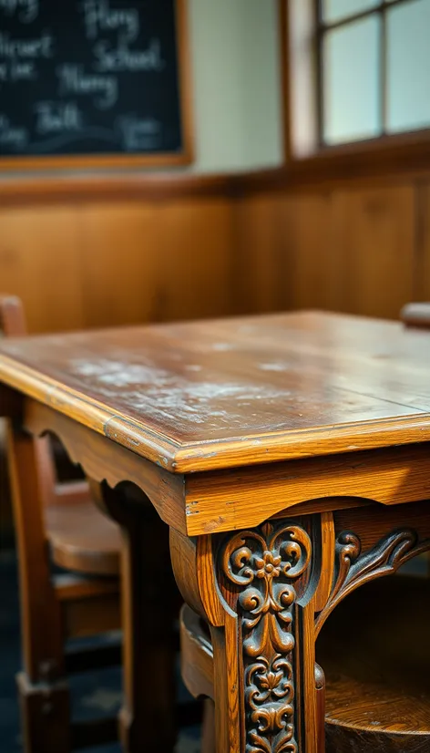 1950s primary school desk