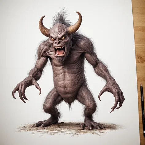 monster drawing