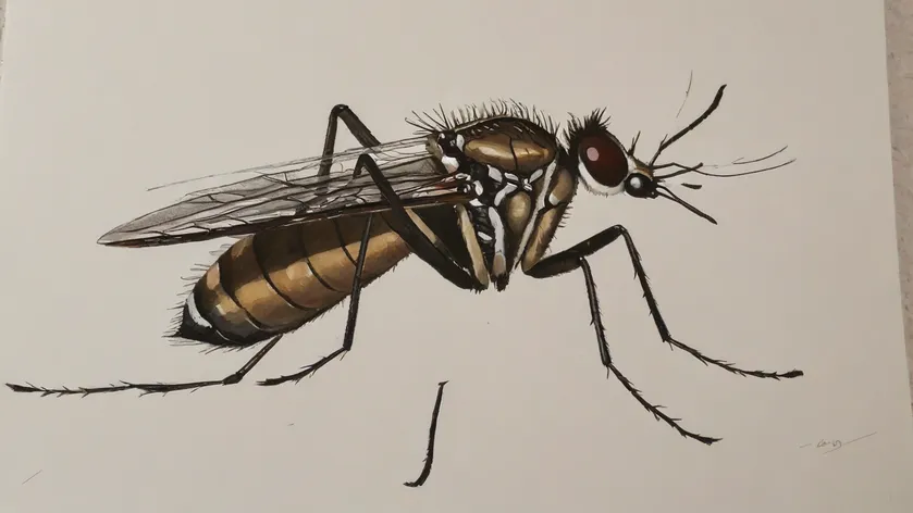 mosquito drawing