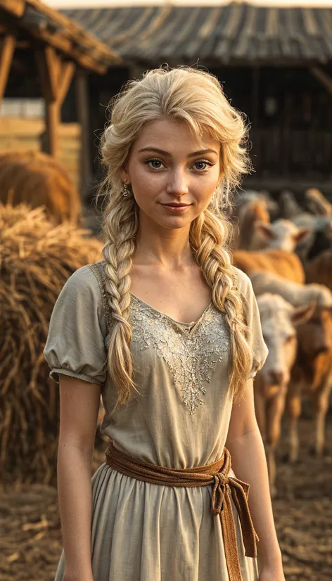 Queen Elsa farm girl