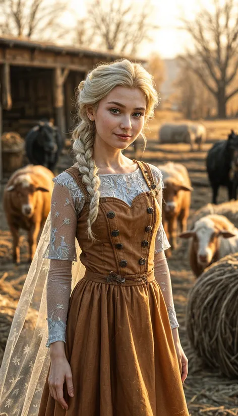 Queen Elsa farm girl