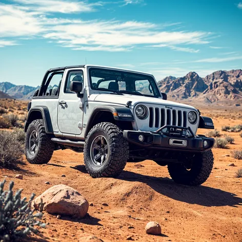 white jeep wrangler