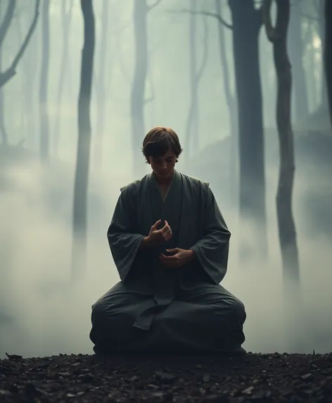 luke skywalker meditating