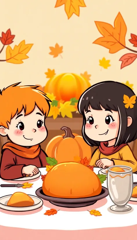 thanksgiving feast clipart cute