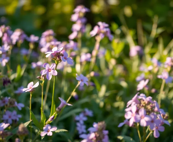 purple hanging flowers