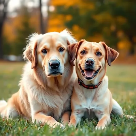 golden retriever and labrador