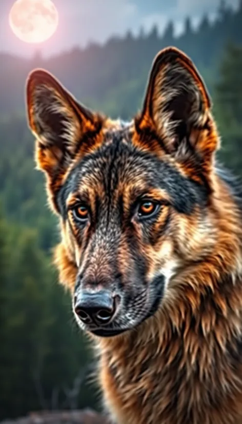 wolf hybrid with german