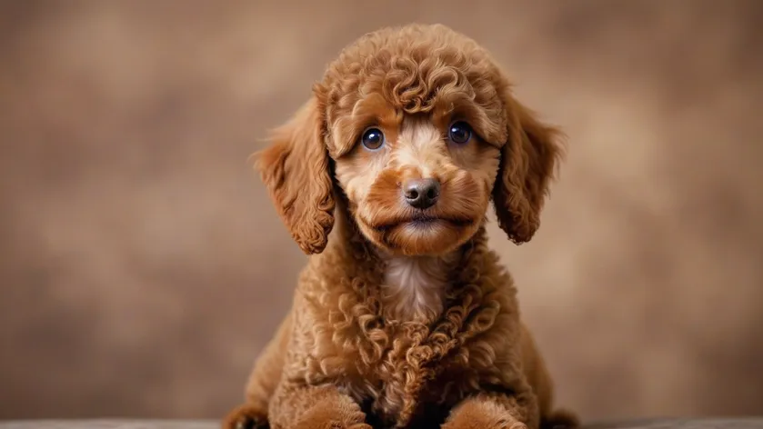 brown mini poodle