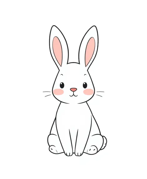 simple rabbit drawing