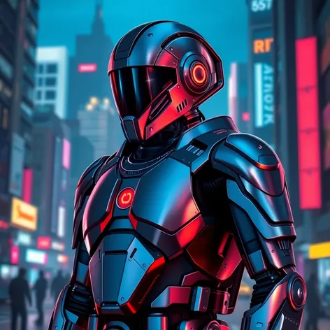 futuristic robot soldier