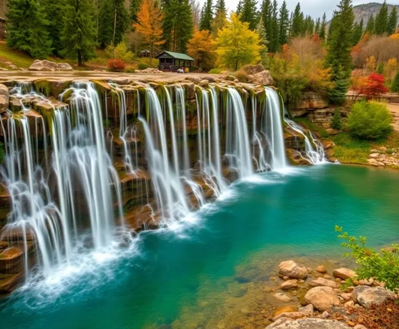 cascade at fountain lake