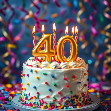 40th birthday cake ideas