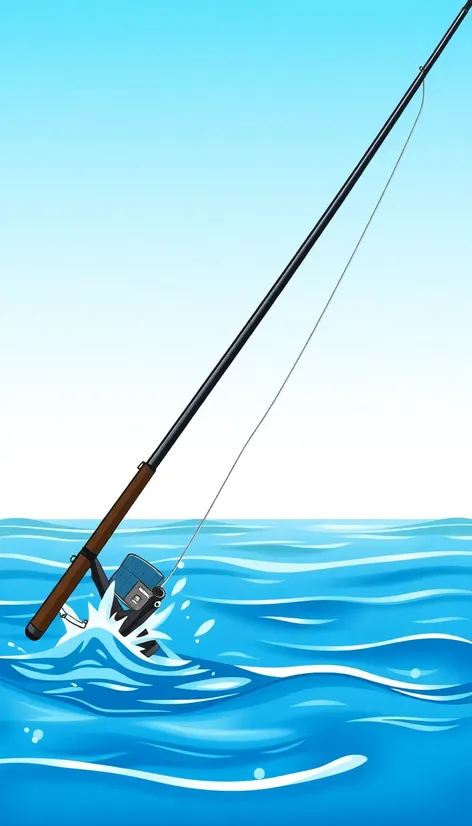 fishing pole clipart