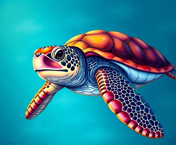 realistic sea turtle tattoos