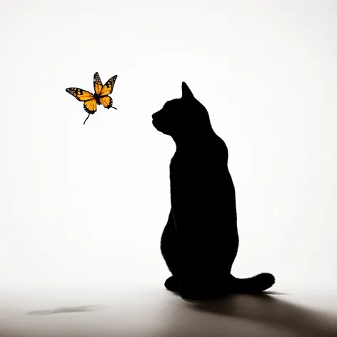 silhouette of a cat