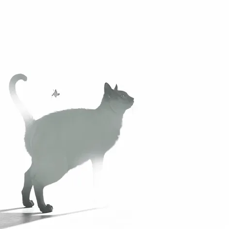 silhouette of a cat