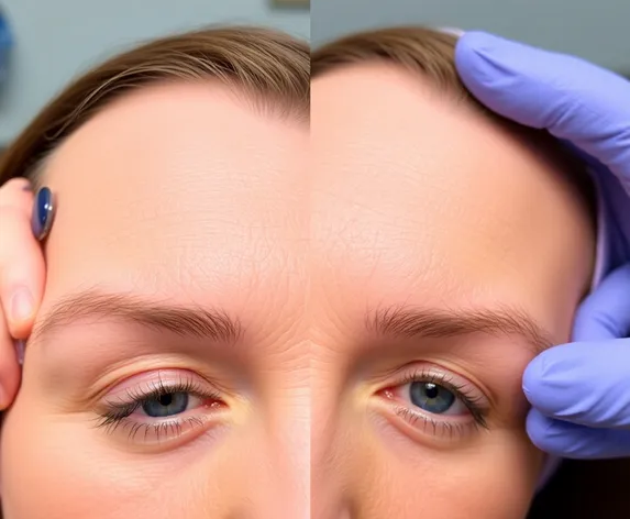 botox forehead before and