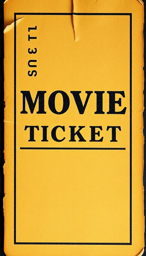 antique movie ticket