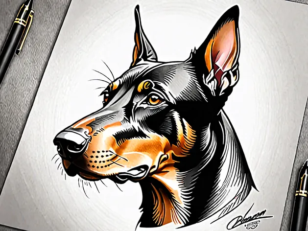 doberman tattoo