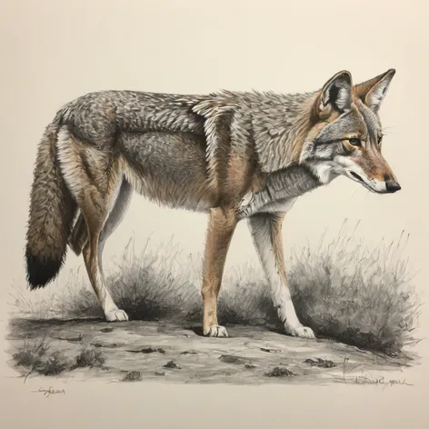 coyote drawing