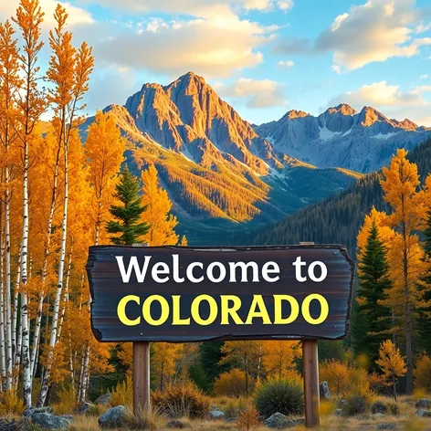 welcome to colorado sign