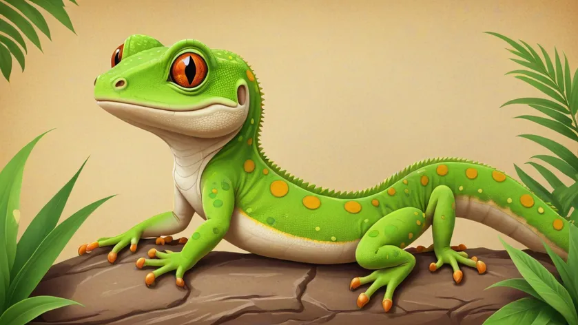 cartoon gecko