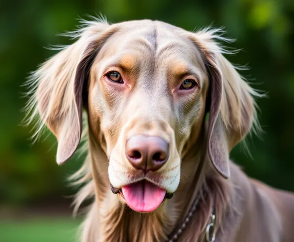 long haired weimaraner