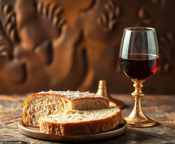 communion bread and wine